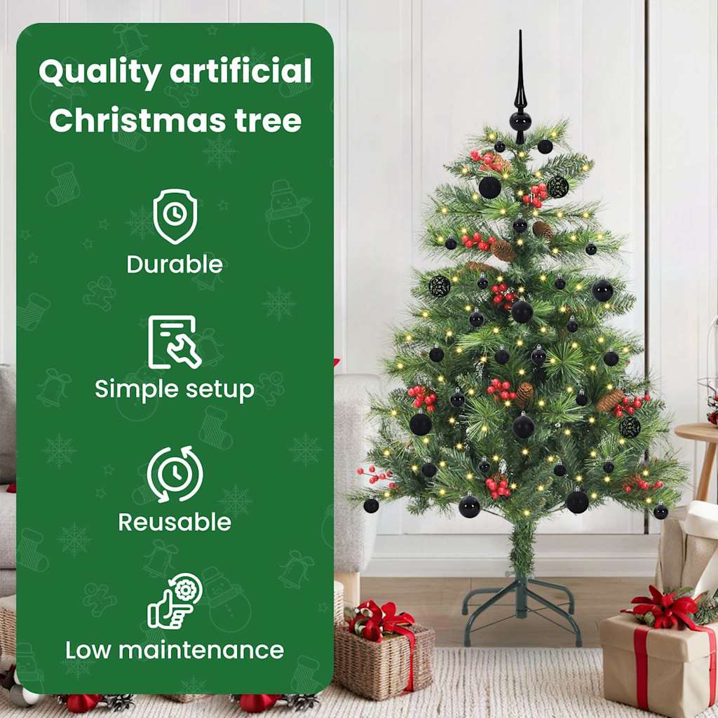 Dirbtinė Kalėdų eglutė Žalia 150 cm PVC ir metalas