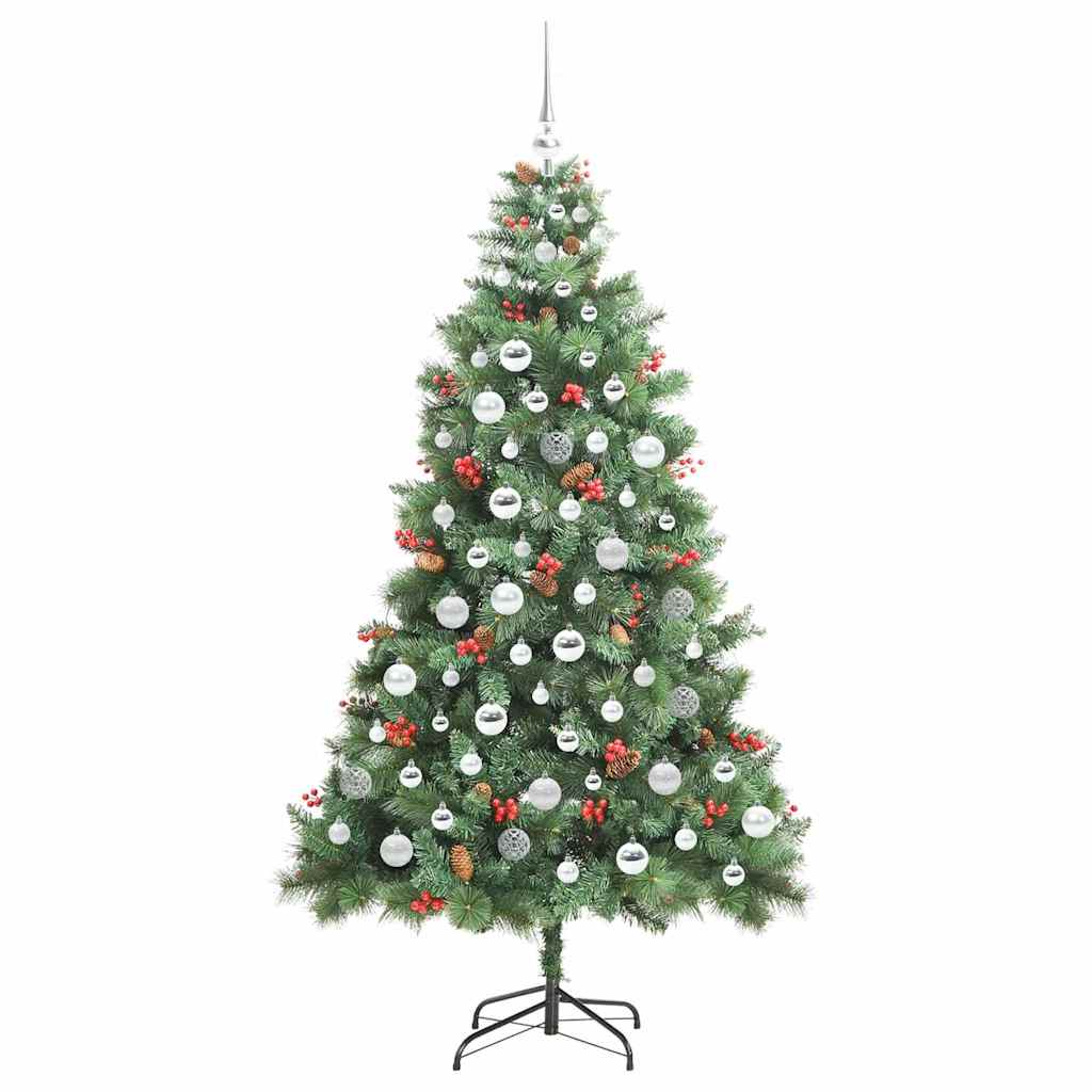 Dirbtinė Kalėdų eglutė 300 LED Šilta balta PVC ir metalas Žalia