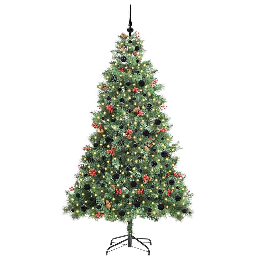 Dirbtinė Kalėdų eglutė Žalia 210 cm PVC ir metalas