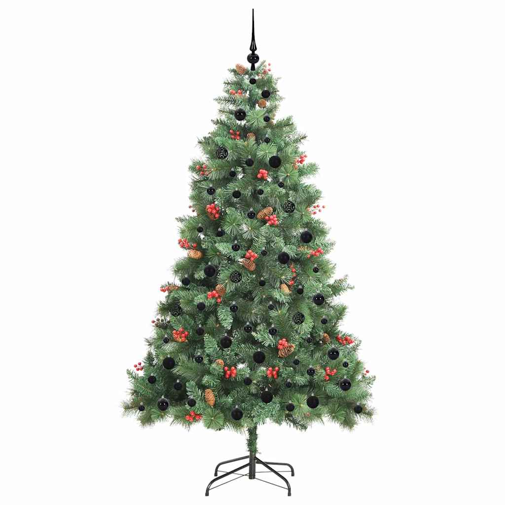 Dirbtinė Kalėdų eglutė Žalia 210 cm PVC ir metalas