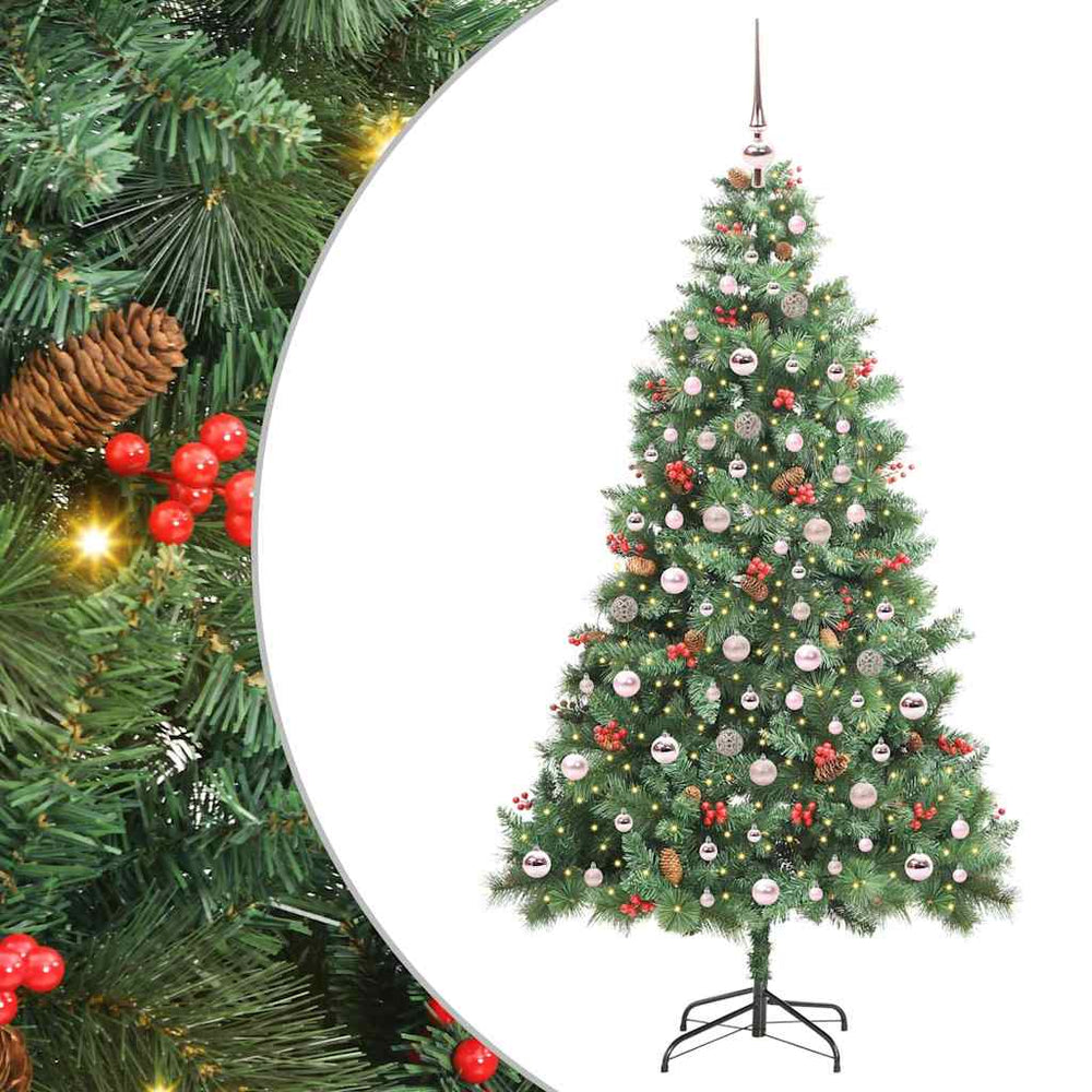 Dirbtinė Kalėdų eglutė Žalia 210 cm PVC ir metalas