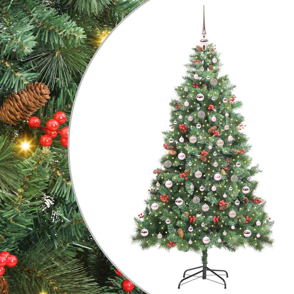 Dirbtinė Kalėdų eglutė Žalia 210 cm PVC ir metalas