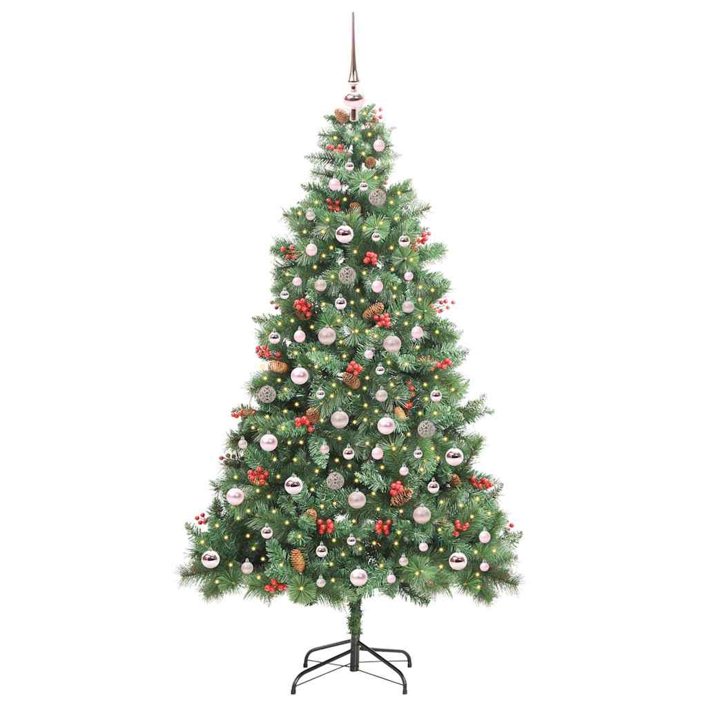 Dirbtinė Kalėdų eglutė Žalia 210 cm PVC ir metalas