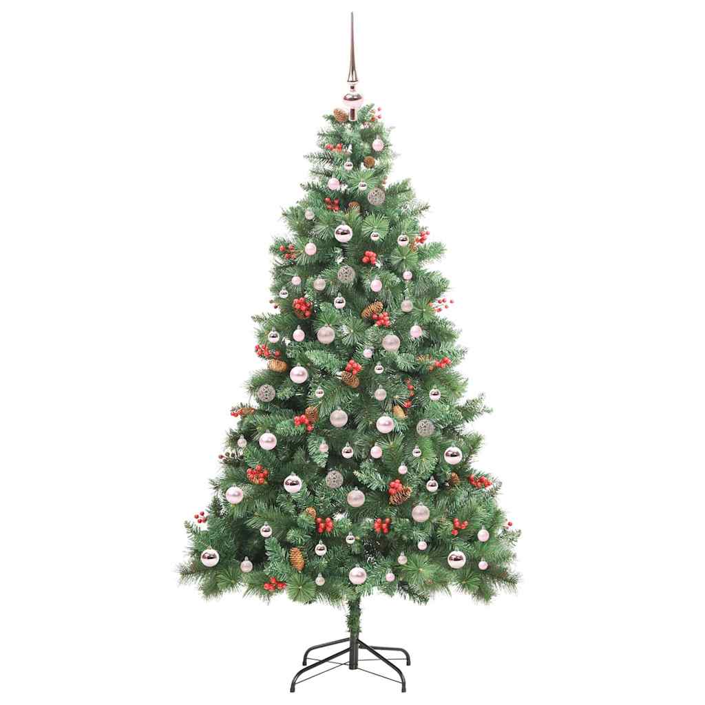 Dirbtinė Kalėdų eglutė Žalia 210 cm PVC ir metalas
