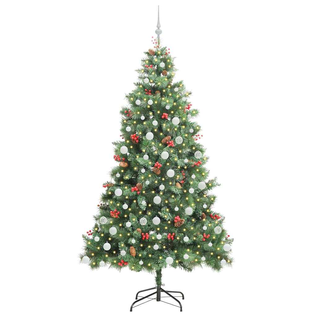 Dirbtinė Kalėdų eglutė Žalia 210 cm PVC ir metalas