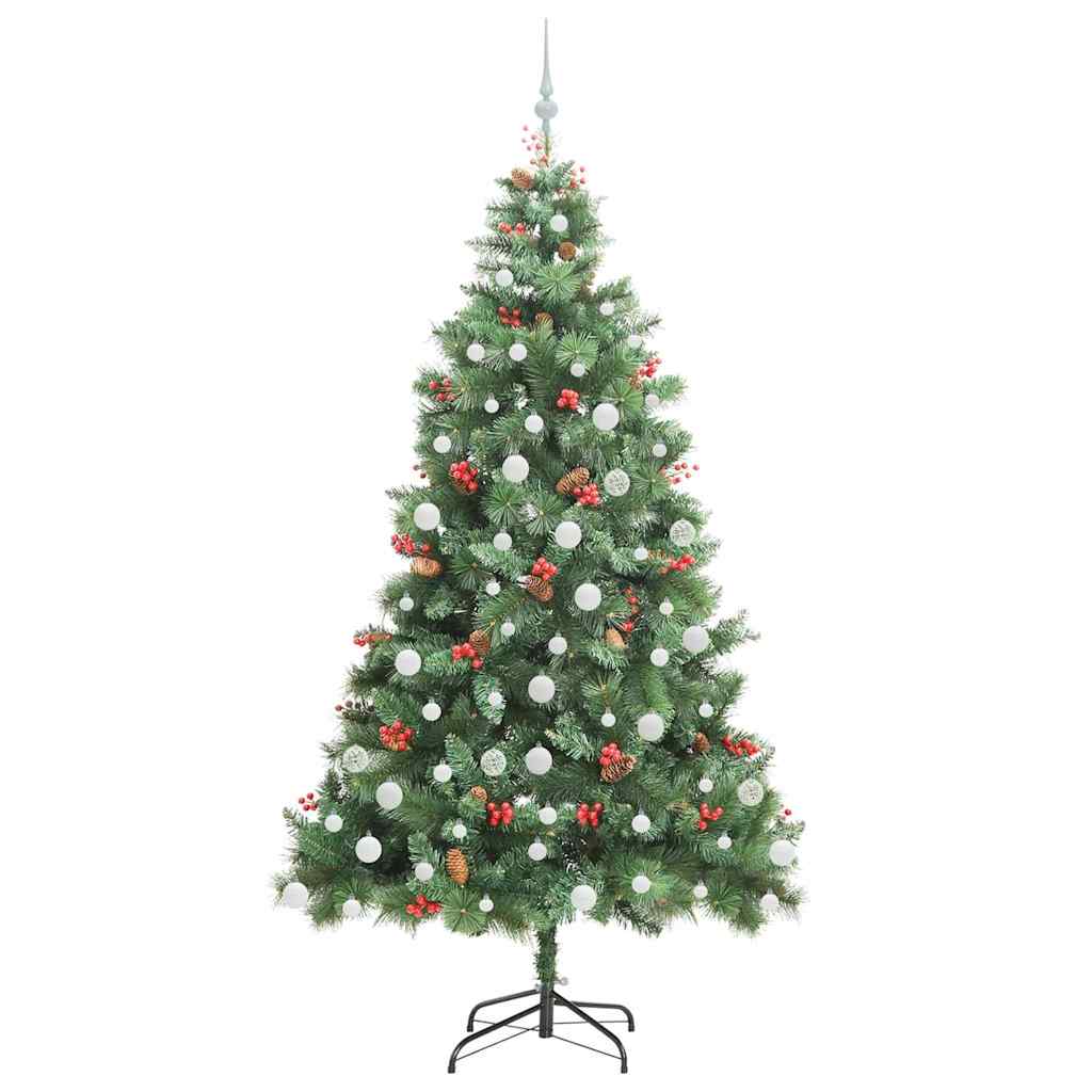 Dirbtinė Kalėdų eglutė Žalia 210 cm PVC ir metalas