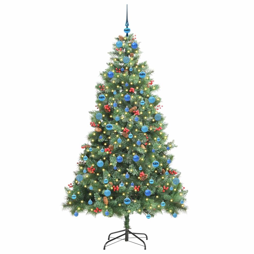 Dirbtinė Kalėdų eglutė Žalia 210 cm PVC ir metalas