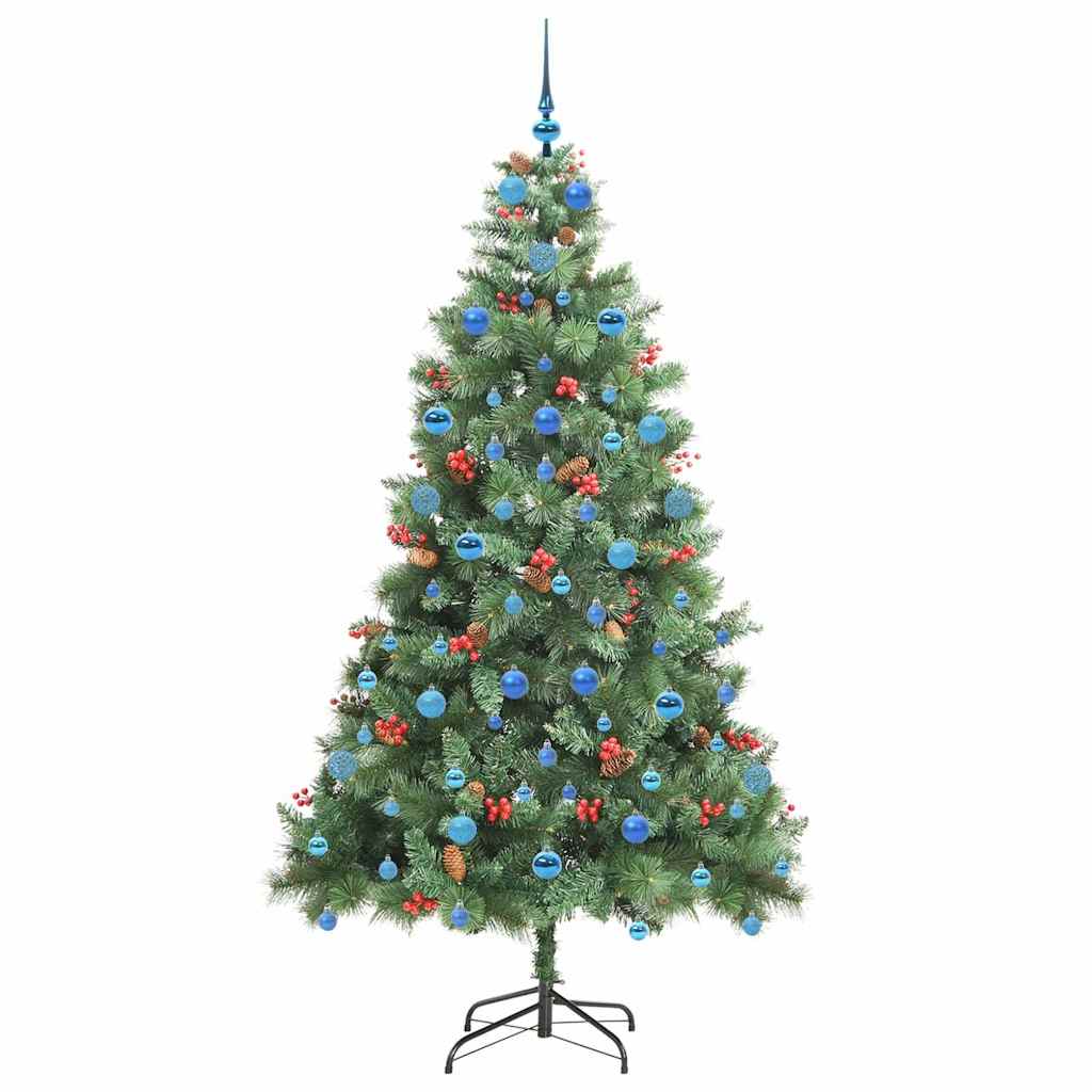 Dirbtinė Kalėdų eglutė Žalia 210 cm PVC ir metalas