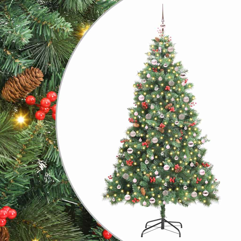Dirbtinė Kalėdų eglutė Žalia 240 cm PVC ir metalas