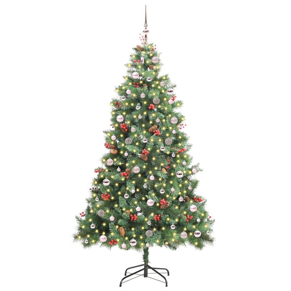 Dirbtinė Kalėdų eglutė Žalia 240 cm PVC ir metalas