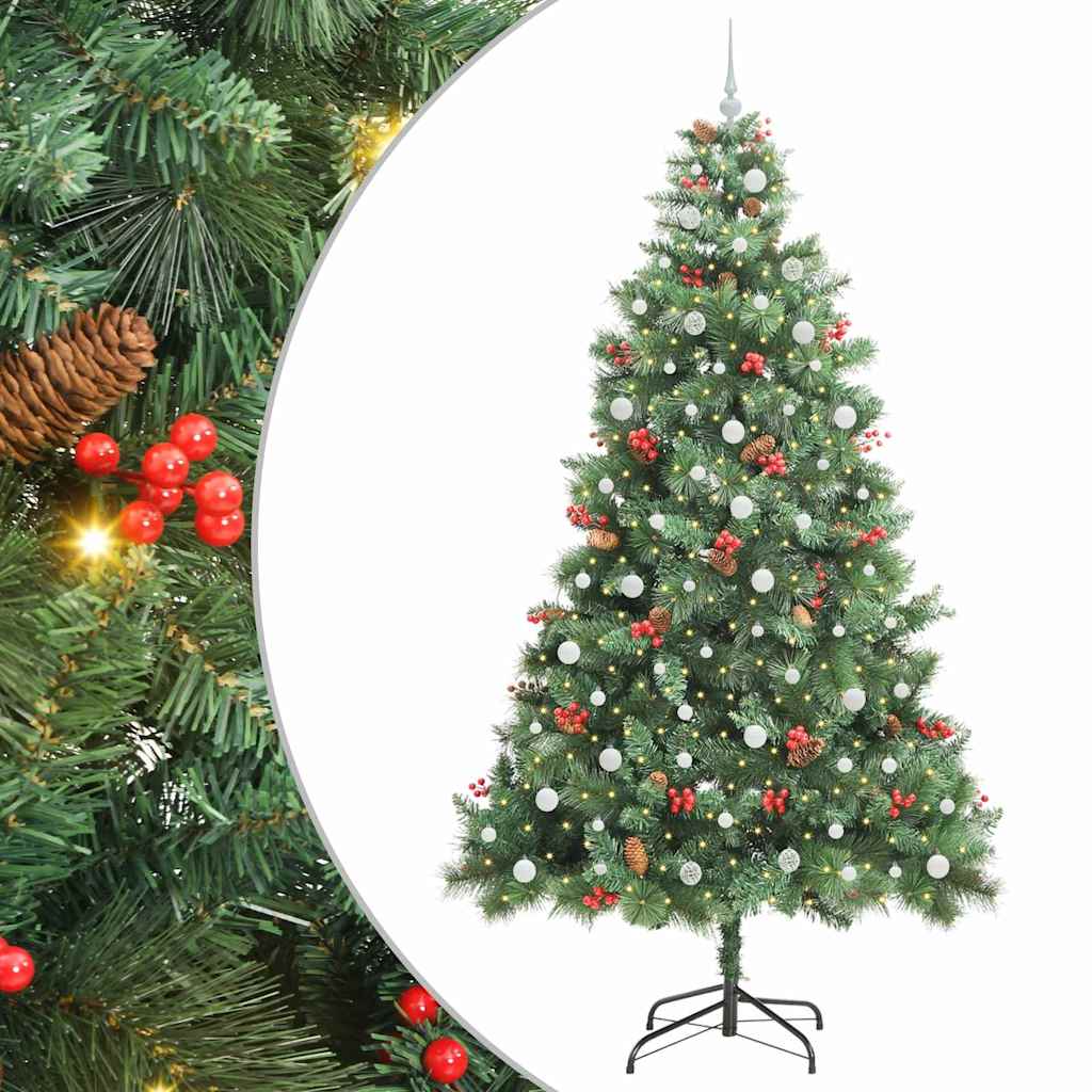 Dirbtinė Kalėdų eglutė Žalia 240 cm PVC ir metalas