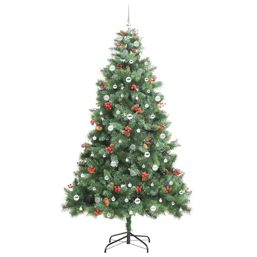 Dirbtinė Kalėdų eglutė 300 LED Šilta balta PVC ir metalas Žalia