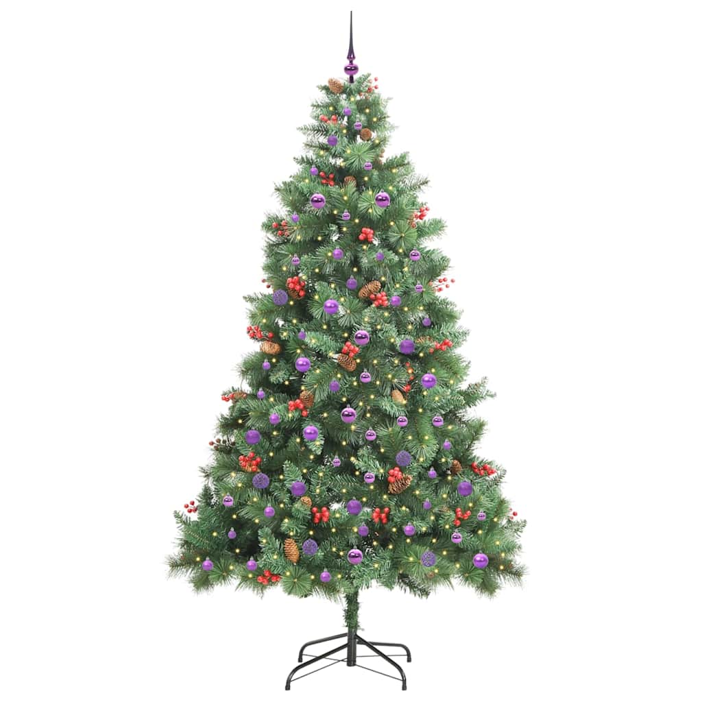 Dirbtinė Kalėdų eglutė Žalia 240 cm PVC ir metalas