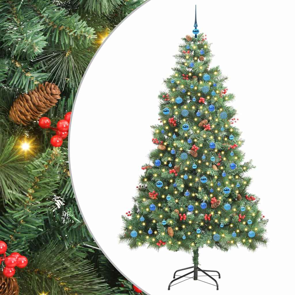 Dirbtinė Kalėdų eglutė Žalia 240 cm PVC ir metalas