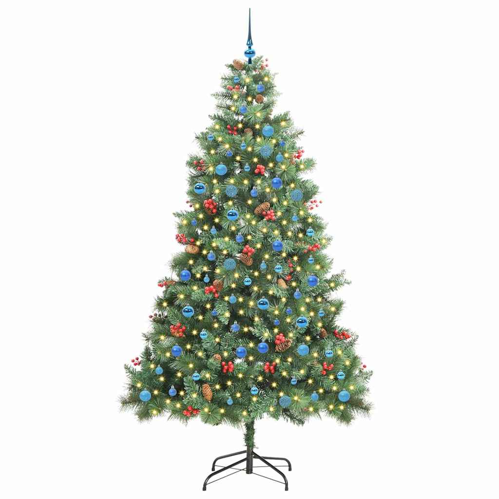 Dirbtinė Kalėdų eglutė Žalia 240 cm PVC ir metalas