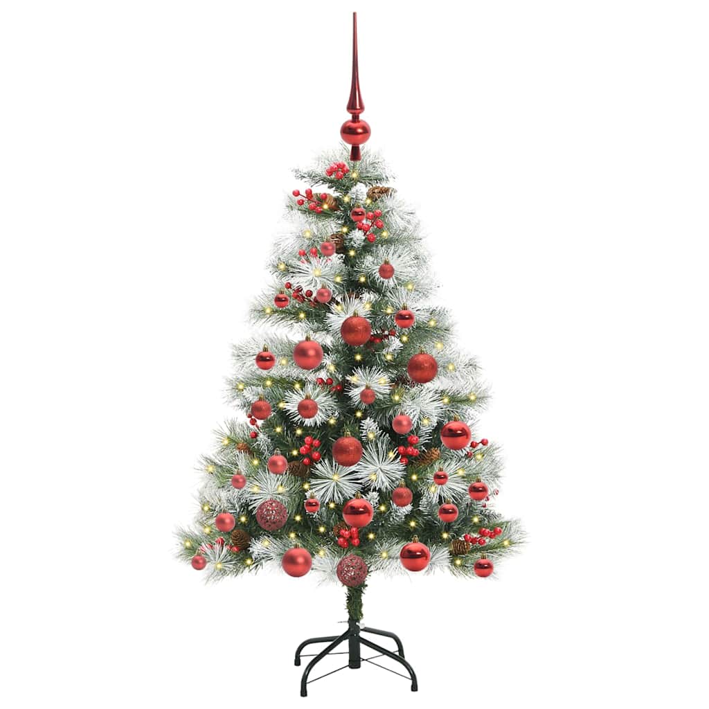 Dirbtinė Kalėdų eglutė Žalia ir balta 120 cm