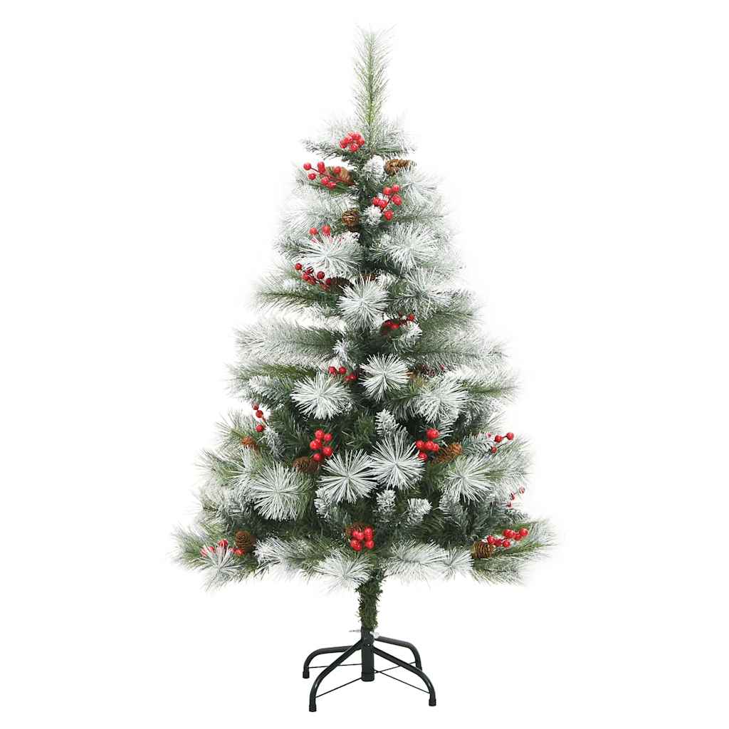 Dirbtinė Kalėdų eglutė Žalia ir balta 120 cm