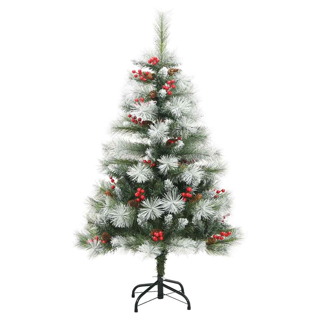 Dirbtinė Kalėdų eglutė Žalia ir balta 120 cm