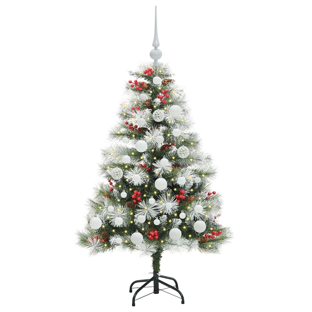Dirbtinė Kalėdų eglutė Žalia ir balta 120 cm