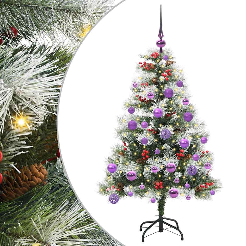 Dirbtinė Kalėdų eglutė Žalia ir balta 120 cm
