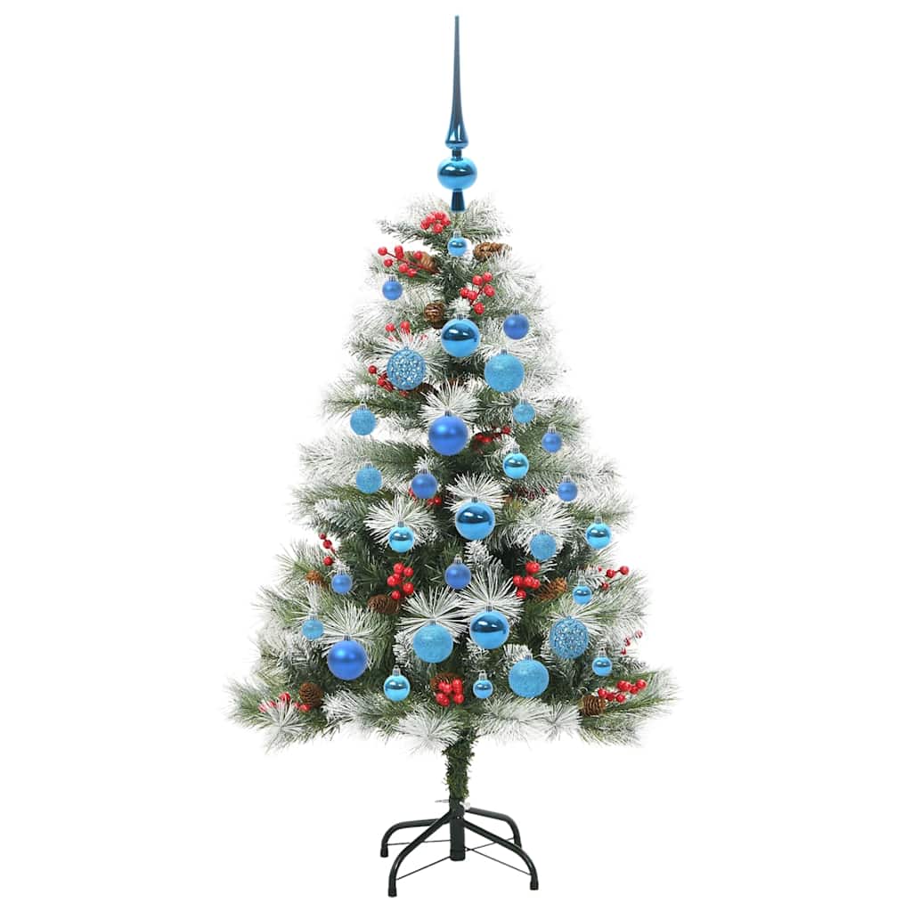 Dirbtinė Kalėdų eglutė Žalia ir balta 120 cm