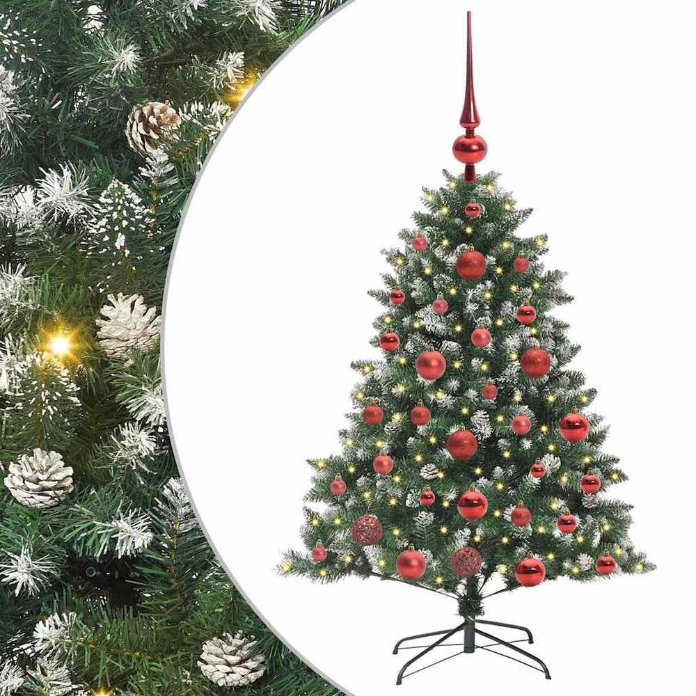 Artificial Christmas tree Green 120 cm PVC, plastic and steel