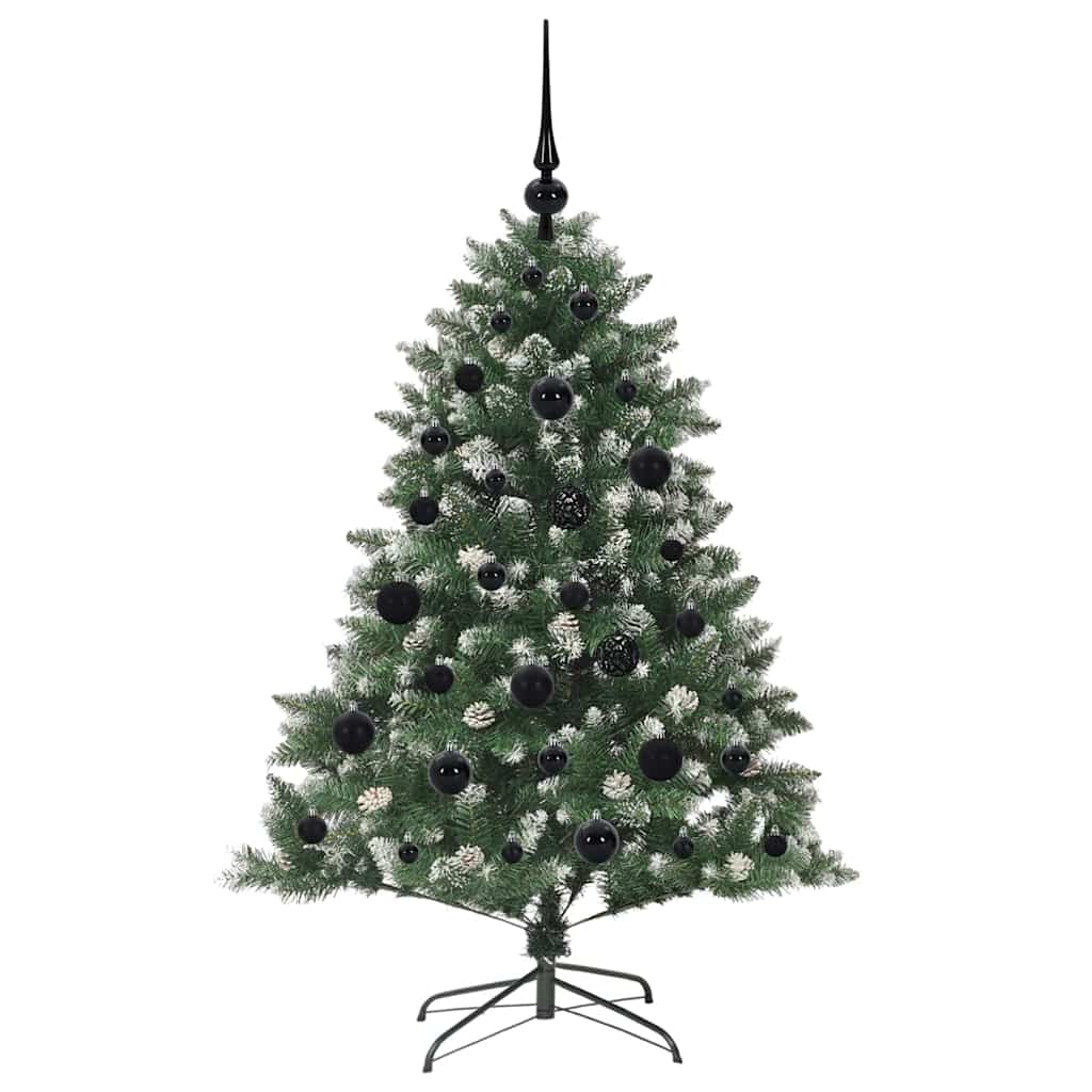 Mākslīgā Ziemassvētku eglīte zaļa 120 cm PVC, plastmasa un tērauds