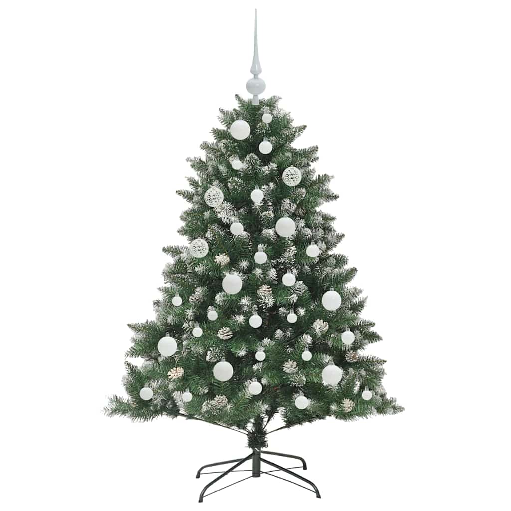 Mākslīgā Ziemassvētku eglīte zaļa 120 cm PVC, plastmasa un tērauds