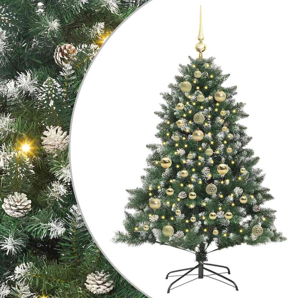 Artificial Christmas tree Green 120 cm PVC, plastic and steel