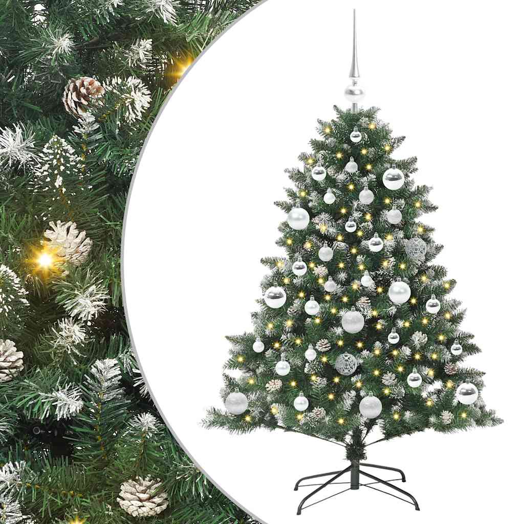 Artificial Christmas tree Green 120 cm PVC, plastic and steel