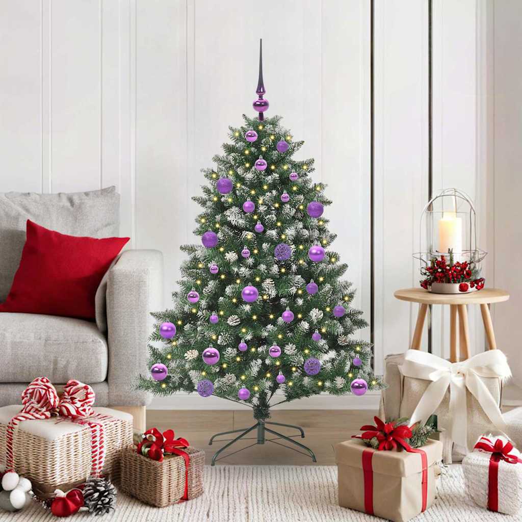 Artificial Christmas tree Green 120 cm PVC, plastic and steel