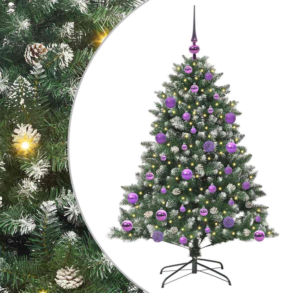 Artificial Christmas tree Green 120 cm PVC, plastic and steel
