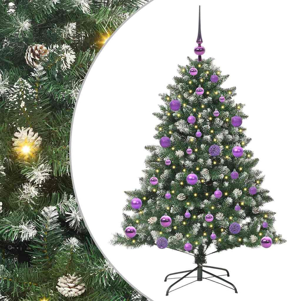 Artificial Christmas tree Green 120 cm PVC, plastic and steel