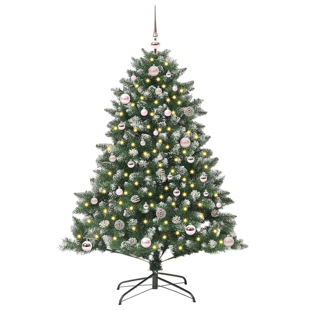Artificial Christmas Tree Green 150 cm PVC, Plastic and Steel