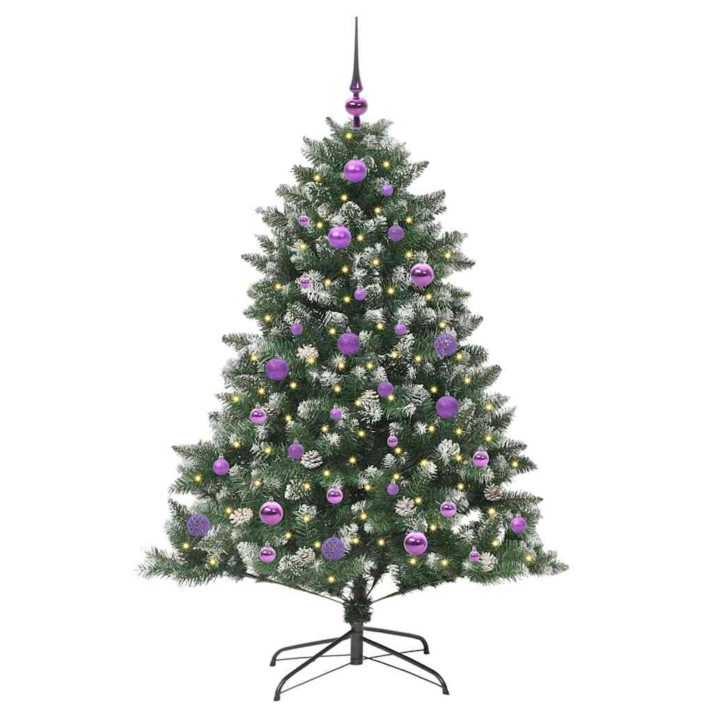 Dirbtinė Kalėdų eglutė Žalia 150 cm PVC, plastikas ir plienas