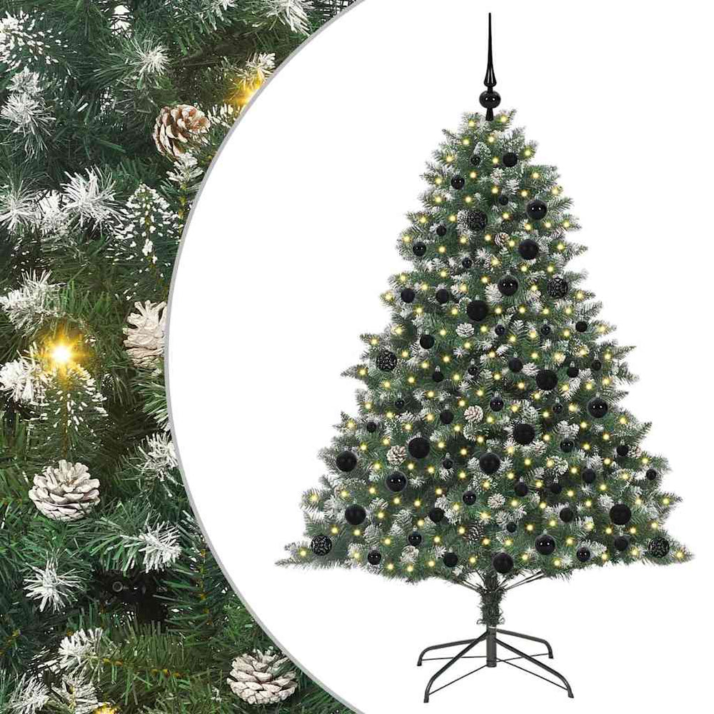 Dirbtinė Kalėdų eglutė EVERGREEN MOON, su 300 LED Žalia 126 x 126 x 180 cm.