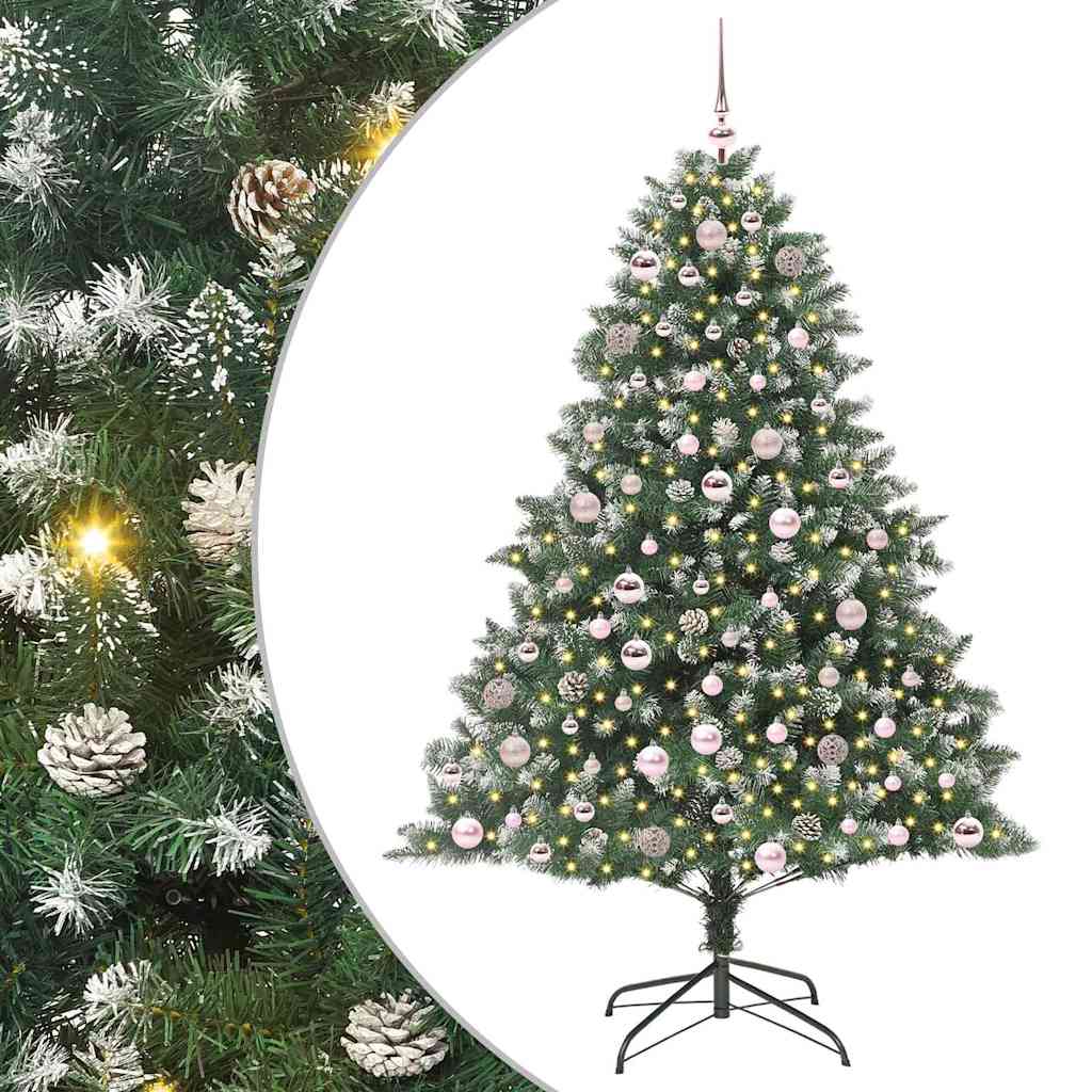 Dirbtinė Kalėdų eglutė EVERGREEN MOON, su 300 LED Žalia 126 x 126 x 180 cm.