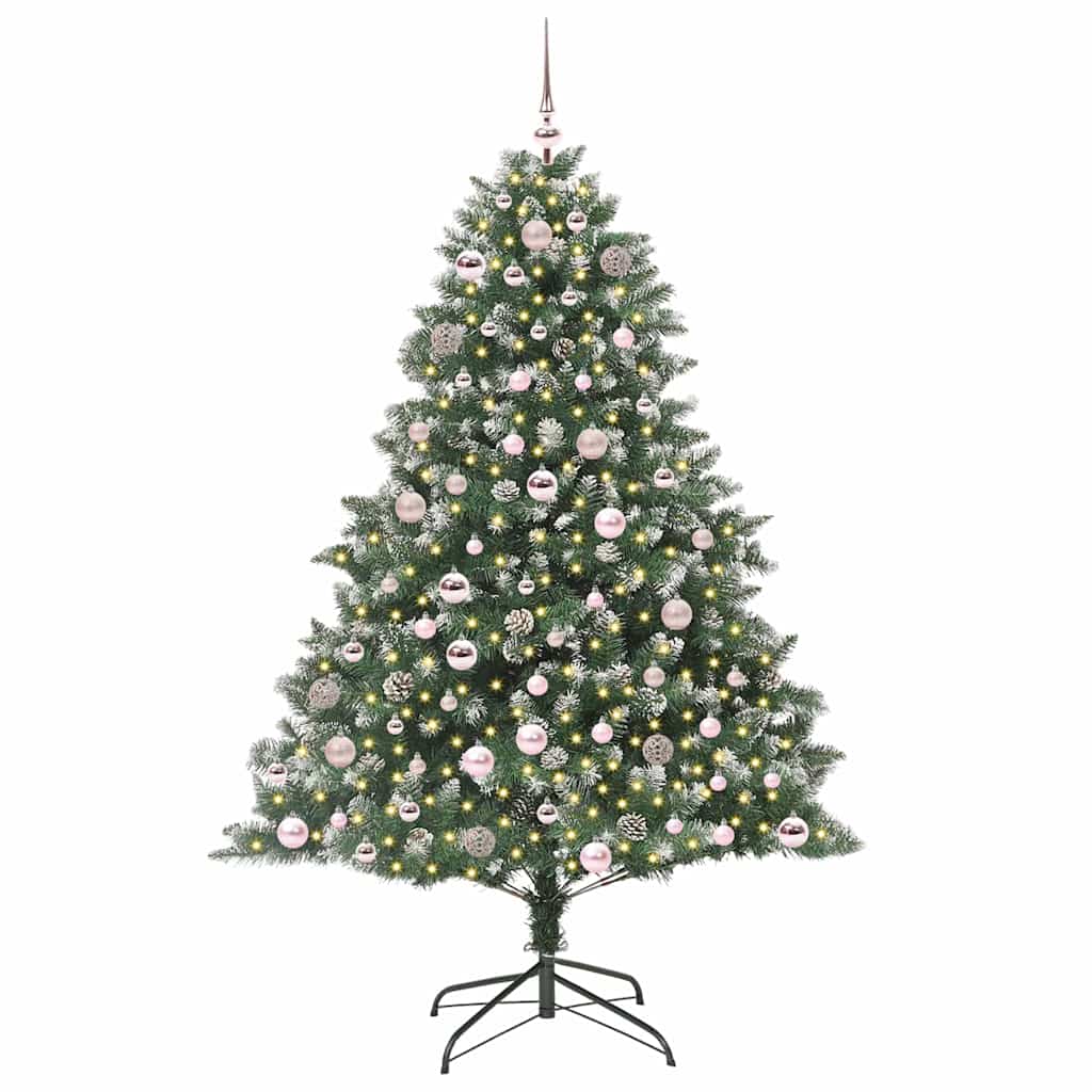 Dirbtinė Kalėdų eglutė EVERGREEN MOON, su 300 LED Žalia 126 x 126 x 180 cm.