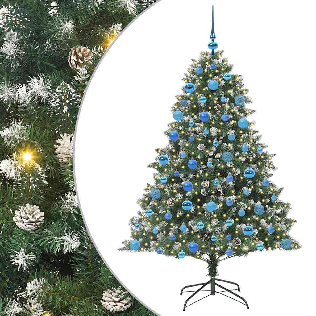 Dirbtinė Kalėdų eglutė EVERGREEN MOON, su 300 LED Žalia 126 x 126 x 180 cm.