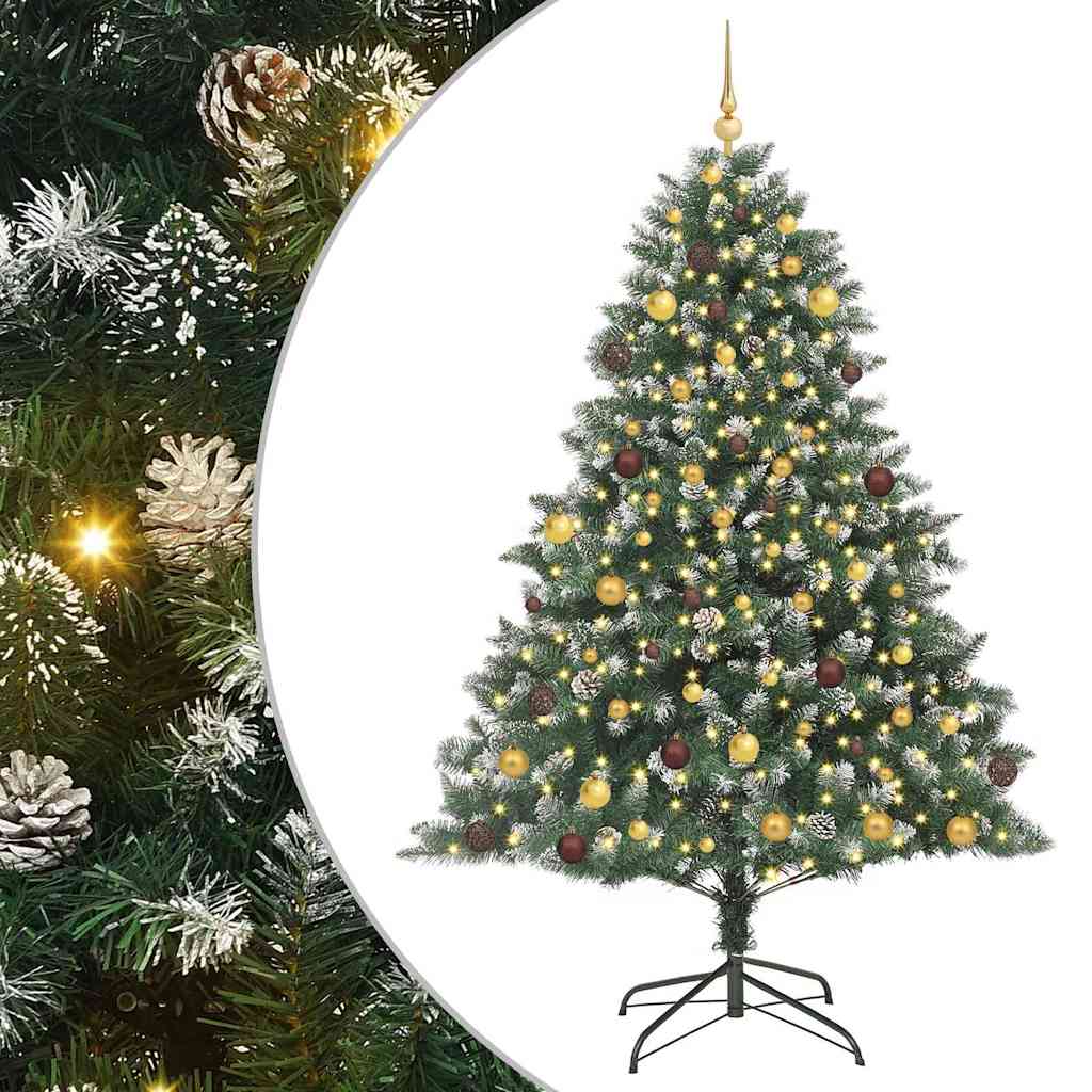 Dirbtinė Kalėdų eglutė Žalia 210 cm PVC, plastikas ir plienas