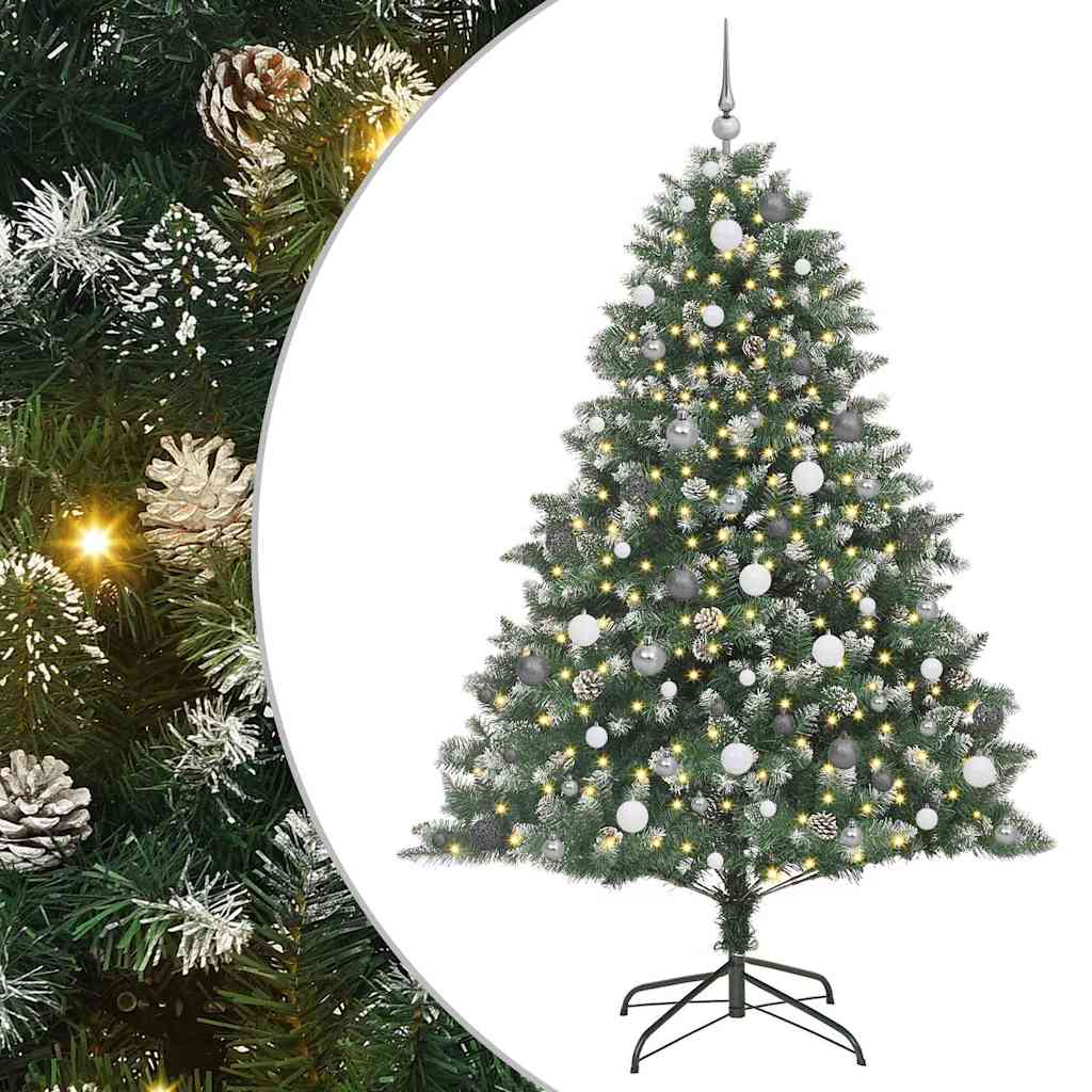 Dirbtinė Kalėdų eglutė Žalia 210 cm PVC, plastikas ir plienas
