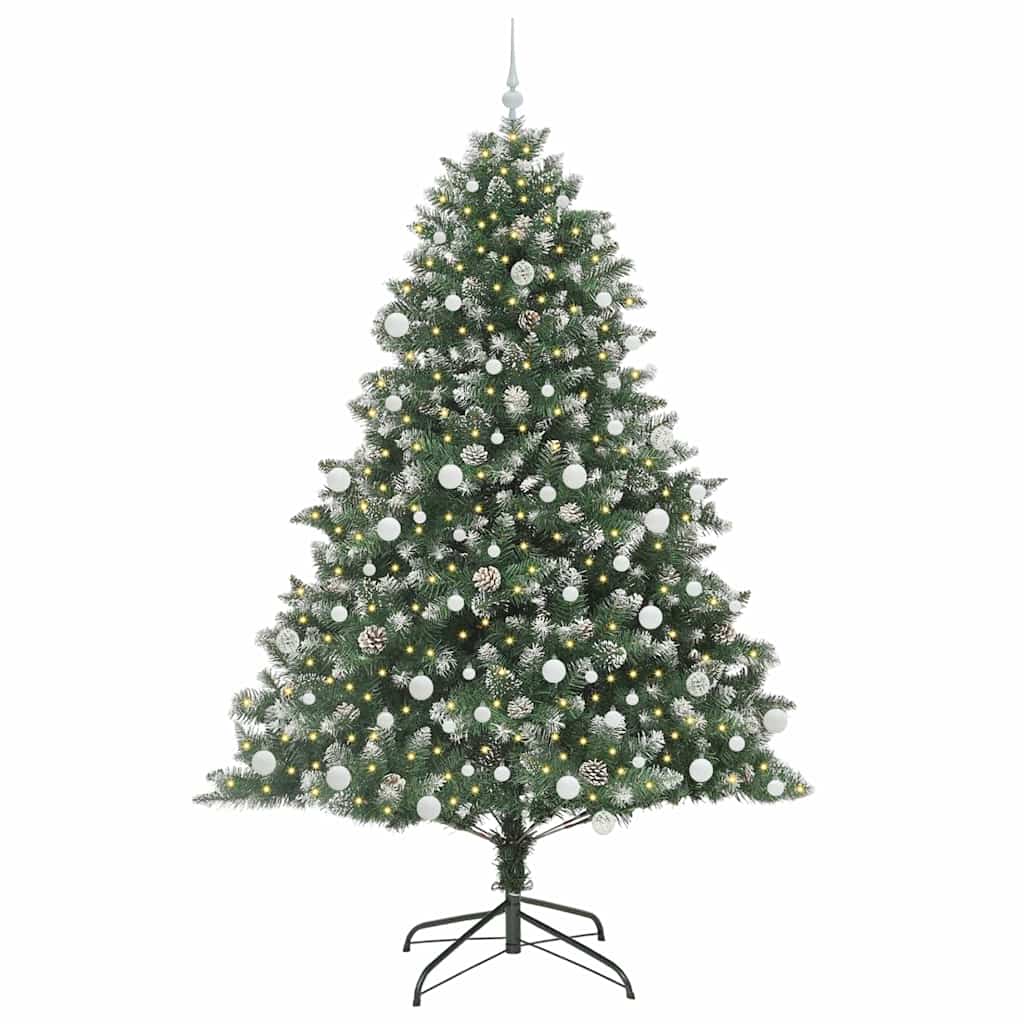 Dirbtinė Kalėdų eglutė Žalia 210 cm PVC, plastikas ir plienas