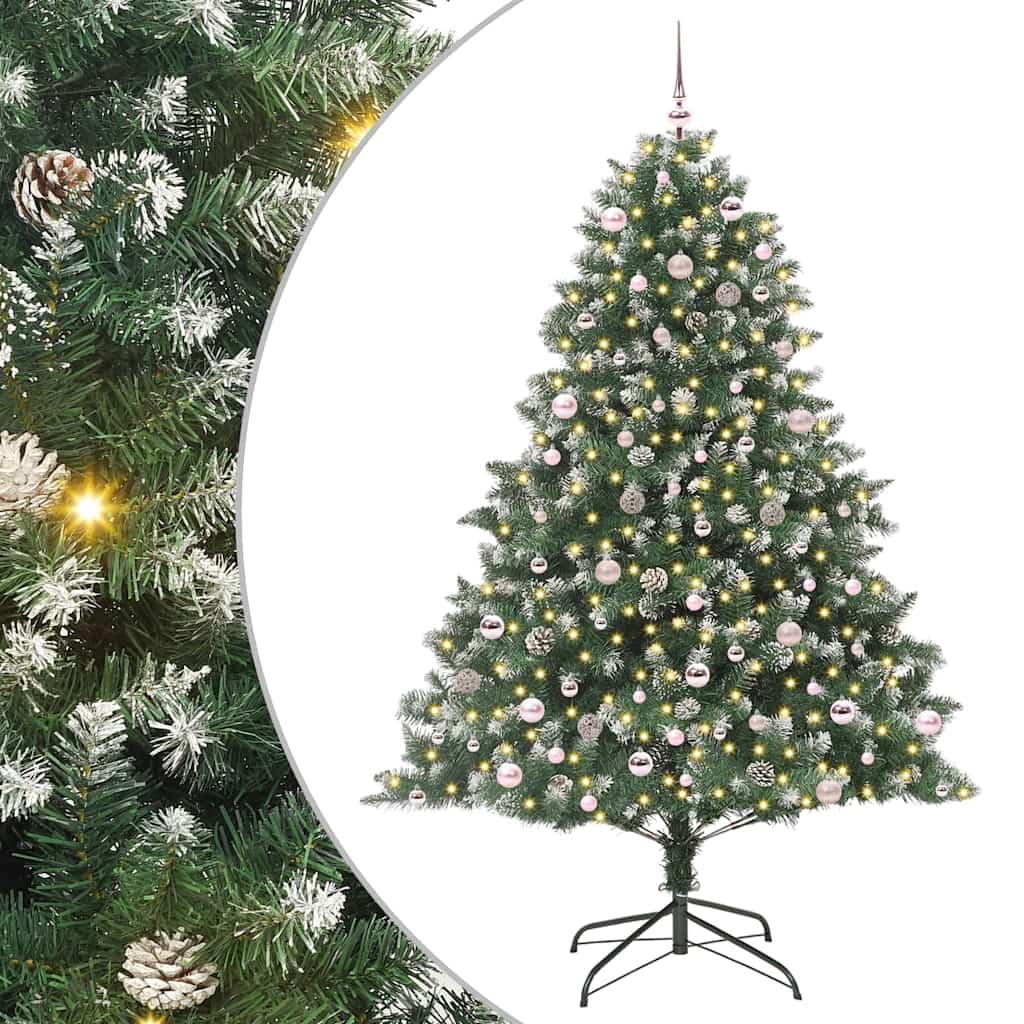Dirbtinė Kalėdų eglutė Žalia 240 cm PVC, plastikas ir plienas