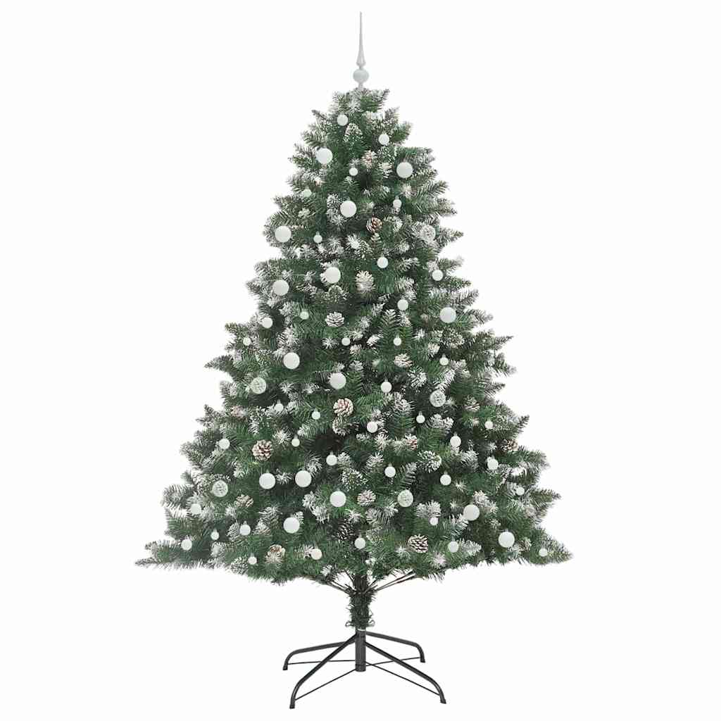 Mākslīgā Ziemassvētku eglīte Zaļa 240 cm PVC, plastmasa un tērauds