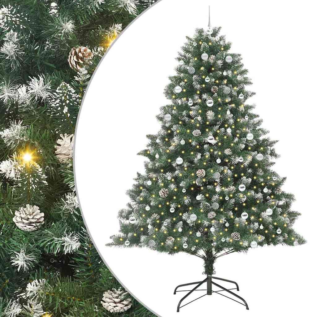 Dirbtinė Kalėdų eglutė Žalia 240 cm PVC, plastikas ir plienas