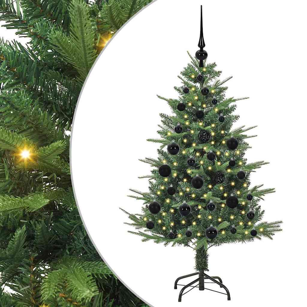 Dirbtinė Kalėdų eglutė 150 LED Šilta balta PVC ir PE Žalia