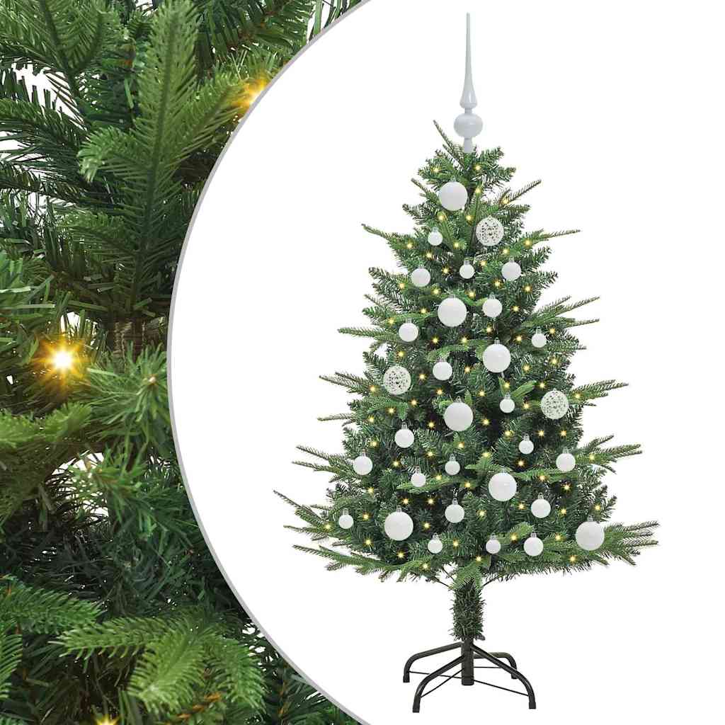 Dirbtinė Kalėdų eglutė 150 LED Šilta balta PVC ir PE Žalia