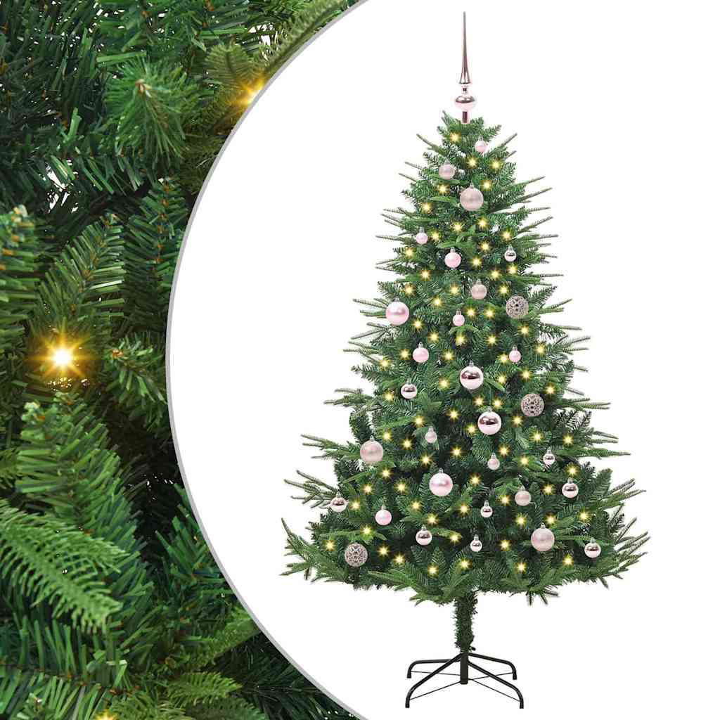 Dirbtinė Kalėdų eglutė 150 LED Šilta balta PVC ir PE Žalia