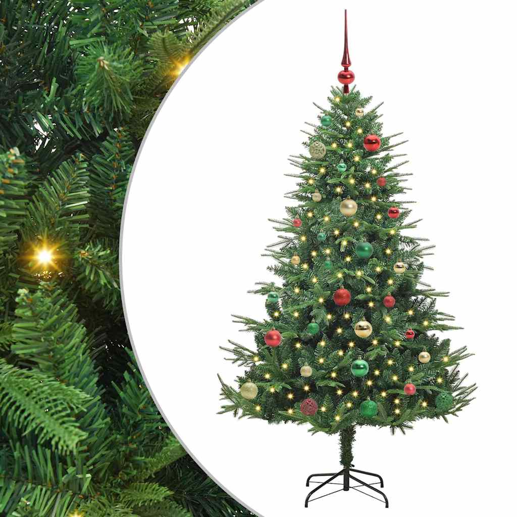 Dirbtinė Kalėdų eglutė 150 LED Šilta balta PVC ir PE Žalia