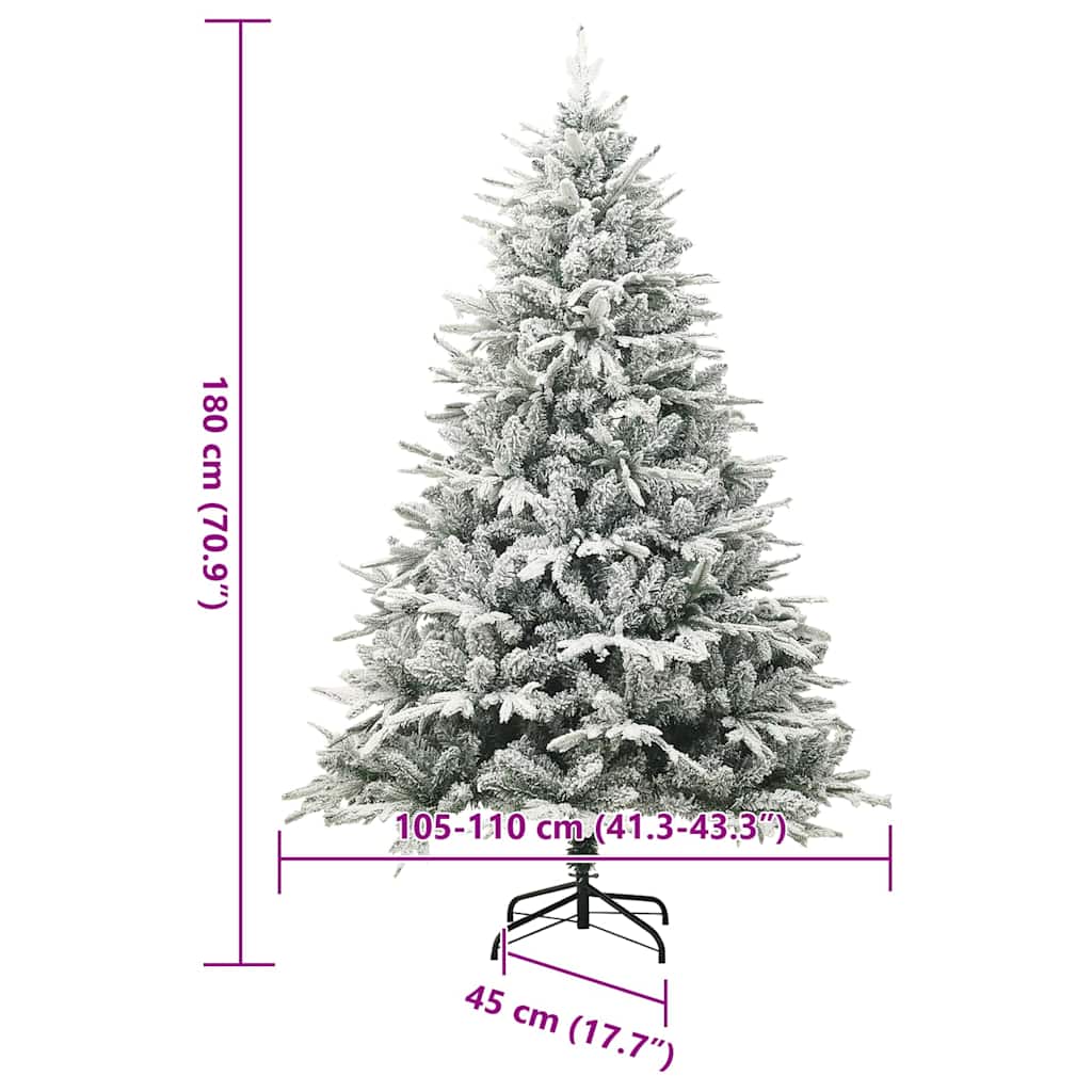 Dirbtinis išanksto apšviestas Kalėdų medis s stovu Žalia 180 cm